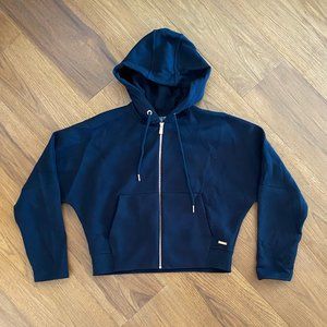 Black cropped Sweaty Betty hoodie